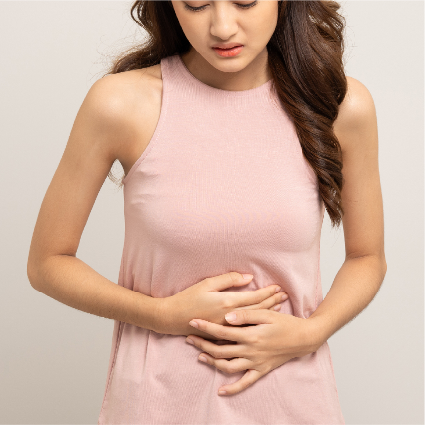 便秘で苦しむ女性のイメージ